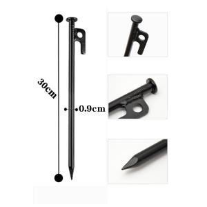 スチールペグ 30cm 12本セット キャンプ...の詳細画像1