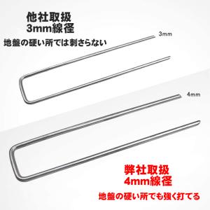 防草シート ピン 20cm 200本 人工芝ピ...の詳細画像5