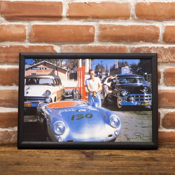 LED アメリカン ピクチャー 電照板 壁掛け 「オープンカー」ポルシェ