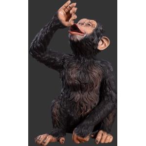 アニマル ビッグフィギュア【ワインを飲むチンパ...の詳細画像2