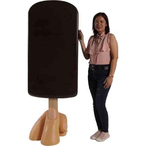 ビッグサイズ・チョコアイスクリーム（指で持つアイス）（メニューボード）※この商品は別途送料かかります...