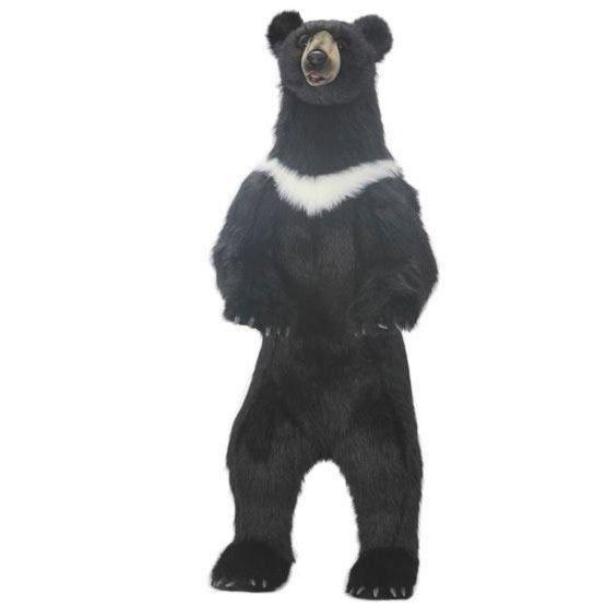 ＨＡＮＳＡぬいぐるみ【立つ クロクマ・ツキノワグマ（高さ：145cm)】（等身大フィギュア）