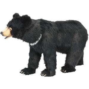 HANSAぬいぐるみ【スツール 椅子 ツキノワグマ（クロクマ） 】（等身大フィギュア）