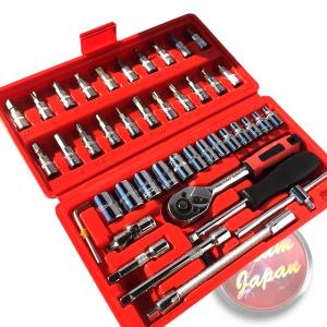 バイク・自転車 工具 箱 ツールセット 46pcs 1/4 (6.35mm)