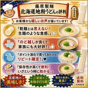 うどん 乾麺 うどん乾麺 北海道地粉 藤原製麺...の詳細画像4