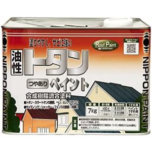 ニッペホームプロダクツ 油性 トタンつやありペイント 7kg ソフトブラウン アウトレット品