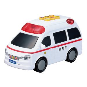救急車フリクション式ミニカー マルカ(Maruka) フリクション サイレン救急車 おもちゃ 車 3才以上
