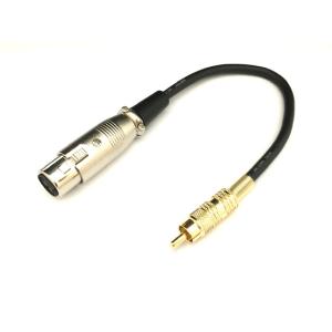 XLR 3-11C-RCAプラグ　マイク端子変換コード0.2ｍ ポスト投函配送