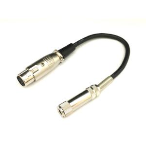 XLR3-11C-6.3Φモノラルジャック　マイク端子変換コード0.2ｍ ポスト投函配送