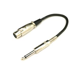 XLR3-11C-6.3Φモノラルプラグ　マイク端子変換コード0.2ｍ ポスト投函配送