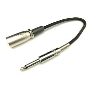 XLR3-12C-6.3Φモノラルプラグ　マイク端子変換コード0.2ｍ ポスト投函配送