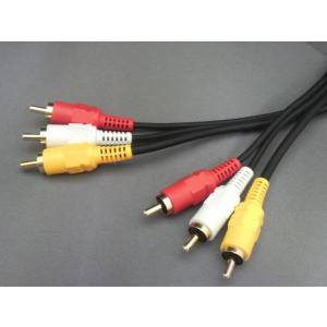 AVケーブル　RCA/赤・白・黄　0.5m　ポスト投函配送　