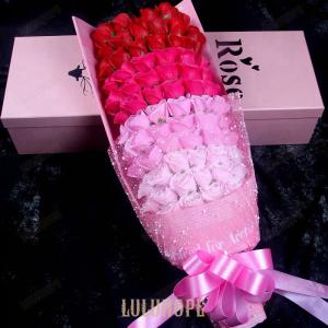 ソープフラワー 花束 ギフト ブーケ 花束 造...の詳細画像1