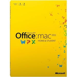 Microsoft Office for Mac HOME and STUDENT 2011 3ユー...