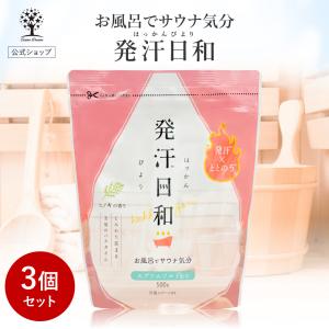 1点あたり1,230円 公式 2個セット 発汗日和 入浴剤 25回分 500g ヒノキ