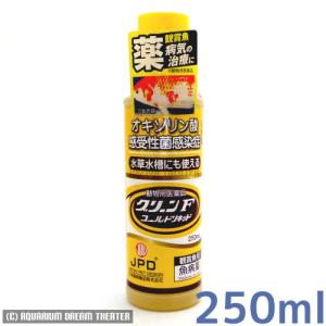 【送料無料】 病魚薬 魚病薬 グリーンFゴールドリキッド 250ml 細菌感染症 穴あき病の治療 薬動物用医薬品