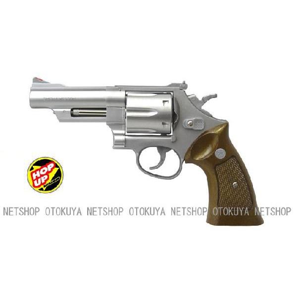 エアガン リボルバー S&amp;W M629 44マグナム 4インチ ステンレスタイプ HOPUP （No...