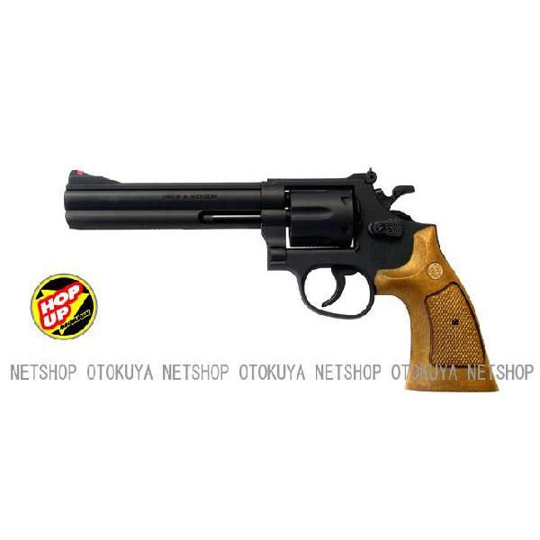 エアガン リボルバー S&amp;W M586 357コンバットマグナム 6インチ HOPUP （No4）