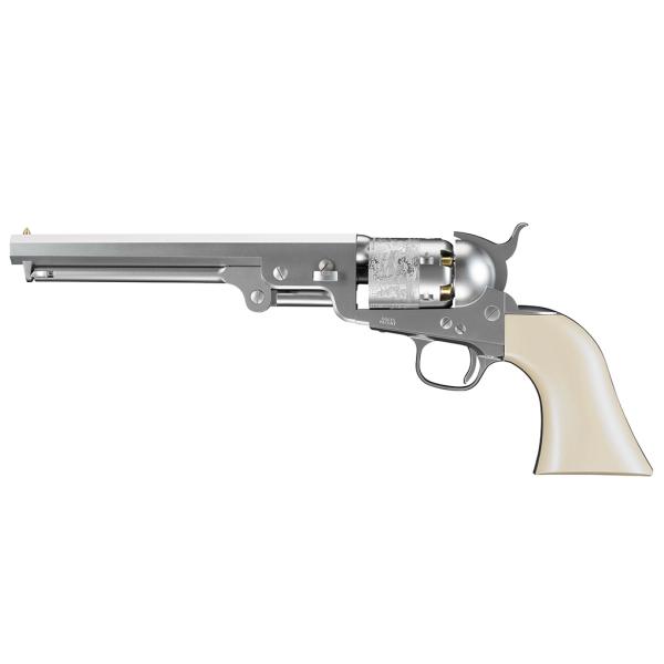 エアーリボルバーPRO M1851 NAVY シルバーモデル (4952839137579)