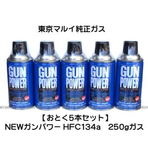 ■お得５本セット■ NEW ガンパワー HFC134a 250g フロンガス（５本セット）