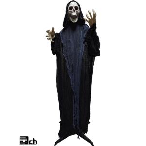 ハロウィン 飾り お化け屋敷 人形 小道具 防犯 おもちゃ 道具 感電注意 ビリビリガイコツ君 スタ...