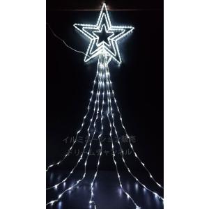 イルミネーション ドレープライト 6m トップスター付 白 コロナ産業 LD6W 屋外使用可能