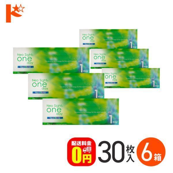 ネオサイトワンデーアクアモイスト 30枚入 6箱 送料無料 1日使い捨てコンタクト