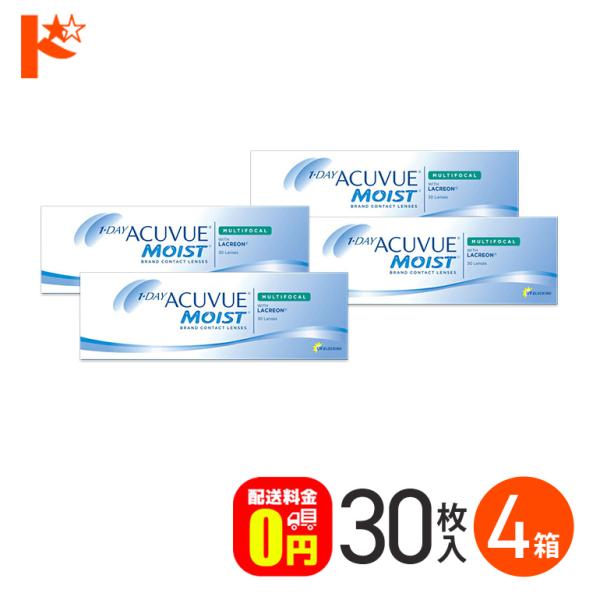 ワンデーアキュビューモイストマルチフォーカル 4箱セット 遠近両用 J&amp;J ACUVUE  1日使い...