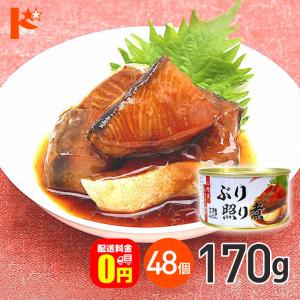 5/1限定全品ポイント5倍♪★ ぶり照り煮 缶詰 170g 48個 送料無料 気仙沼ほてい株式会社 かんづめ 魚介類 国産｜dreamcl