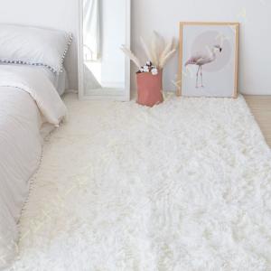 カーペット ラグマット 絨毯 滑り止め付 ふわふわ