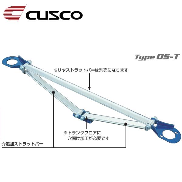 180SX ストラットタワーバー RPS13 1991.01-1998.12 リヤ CUSCO(クス...