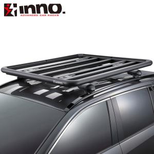 INNO ルーフデッキ 幅120cm ブラック ルーフラック RAV4・CX-5等のSUV