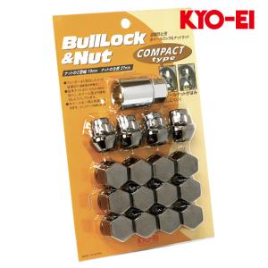 スーパーキャリイ ホイールナット DA16T M12xP1.25 テーパー座用 ブルロックタイプ クラシカル 19HEX ロック&ナット16個入 KYO-EI(協永産業) K603K