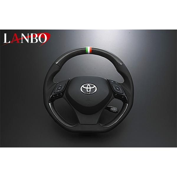 C-HR ステアリング ZYX10 NGX50 プレミアムカーボン トリコローレ ガングリップ LA...