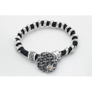 メーカー取り寄せ品 エフ・エー・エル F.A.L ブラッドレスクロスユニティーボタンレザーブレスレッ...