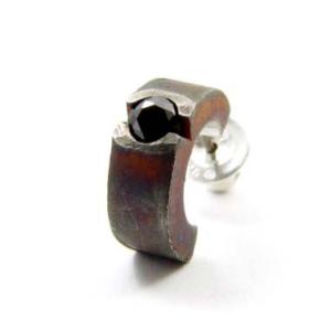 メーカー取り寄せ品 ホロウ HOLLOOW フィギュアピアス・ラウンド RUST 片耳分 シルバーピ...