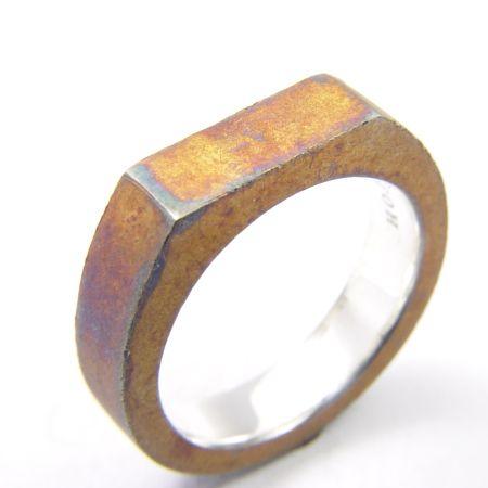メーカー取り寄せ品 ホロウ HOLLOOW フィギュアリング・カット RUST シルバーリング 92...