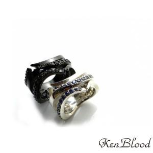 メーカー取り寄せ品 ケンブラッド KenBlood KR-274リング シルバー ブラック シルバーリング 925メンズ 個性 指輪｜dreamers