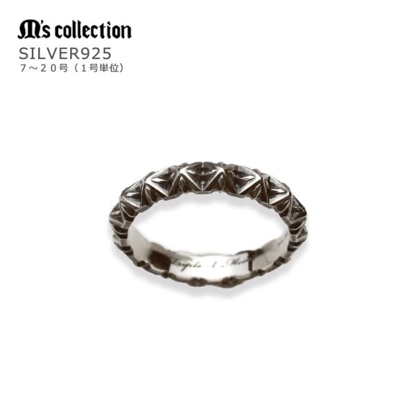 メーカー取り寄せ品 TRIPLE X STUDS NARROW RING シルバーリング XR-03...