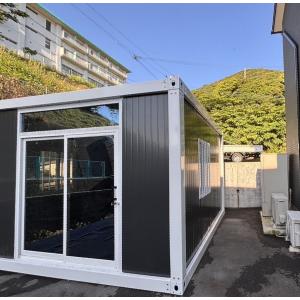 ユニットハウス プレハブ 店舗 一面ガラス付き...の詳細画像1