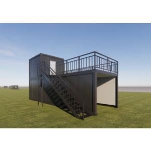ユニットハウス プレハブ 屋上デッキ 2階建て 事務所 喫煙所 ユニットハウス プレハブ 屋上デッキ 2階建て 事務所 喫煙所