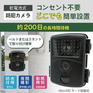 乾電池式 防犯カメラ トレイルカメラ コンセント不要 スタンド・ベルトでどこでも簡単設置 最大200日撮影待機 簡単設置可能 Broadwatch SEC-IRTF-1080P