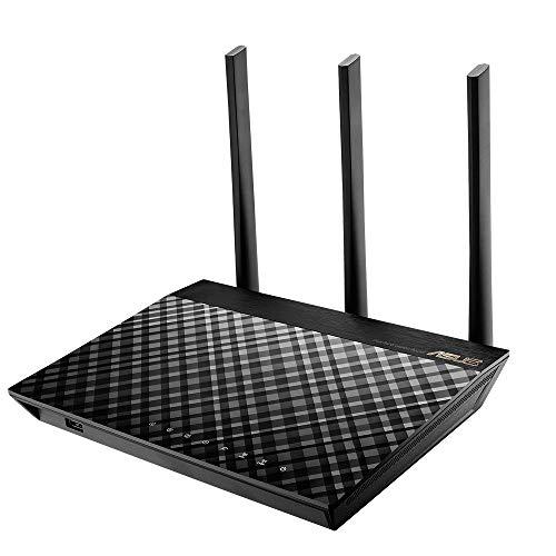 ASUS WiFi 無線 ルーター 1300+600Mbps デュアルバンド RT-AC67U 【メ...