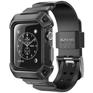 SUPCASE Apple Watch 3/2/1 38mm ケース バンド 一体 落下衝撃 吸収 装着簡単 Apple Watch Series 3