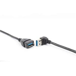 リタプロショップ? USB3.0 方向変換ケーブル 20cm 角度変更 L型 90度 延長ケーブル (下向き)