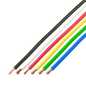 協和ハーモネット 単心ビニルコード VSF 0.75SQ 1mX6色 黒白赤黄緑青