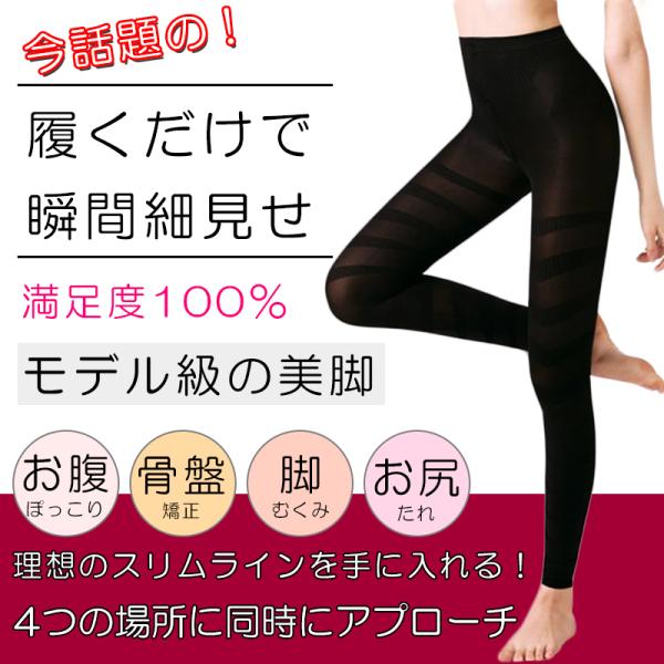 着圧レギンス ダイエット 3D着圧レギンス 補正下着 着圧スパッツ グラマラス 骨盤矯正 産後 足痩...