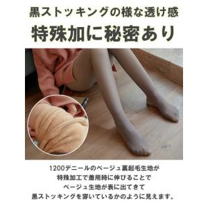 フェイクタイツ 裏起毛タイツ レディース SN...の詳細画像5