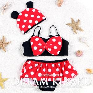 子供水着 ミニーちゃん好き 女の子 水玉 ドット...の商品画像
