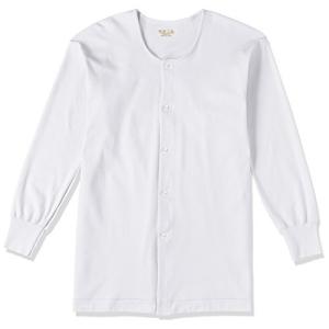 [グンゼ] インナーシャツ 快適工房 年間 綿100% 長袖 前あき 釦付 KH2518 メンズ ホワイト 日本LL (日本サイズ2L相当)の商品画像